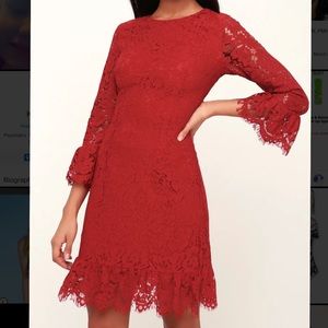 Red Lace Dress